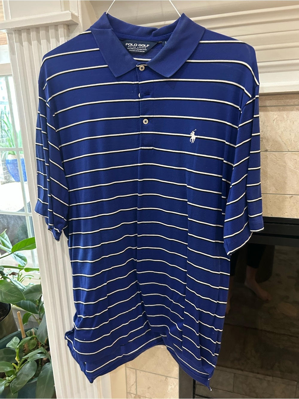 Polo Golf by Ralph Lauren Blue Striped Short-Sleeve Polo